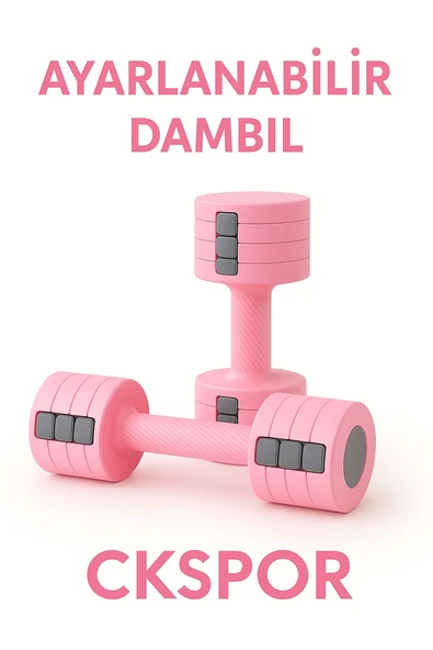 Ayarlanabilir Dambıl Seti 2×2,5 Kg Ayarlanabilir Ağırlık – Spor & Fitness Aleti 4'ü 1 Arada