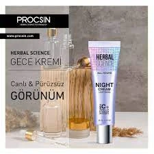 PROCSİN HERBAL SCİENCE GECE KREMİ (YAŞLANMA KARŞITI VE KIRIŞIKLIK ÖNLEYİCİ) - 2