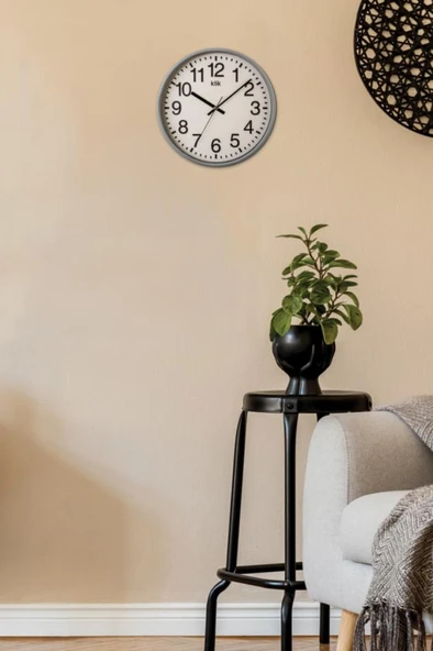 Digithome Venüs Minimalist Duvar Saati 26cm Gri K-VENUS-GRI C320.230 - 2