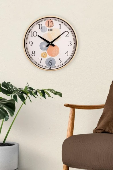 Digithome Simplex Yaz Dört Mevsim Dekoratif Duvar Saati 37.5cm Renkli K-SIMPLEX-YAZ C320.230 - 2