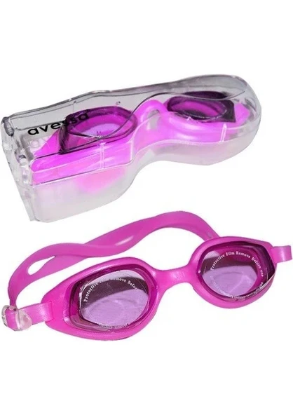 Avessa GS7 Kutulu Pembe Yetişkin Kadın Yüzücü Gözlüğü