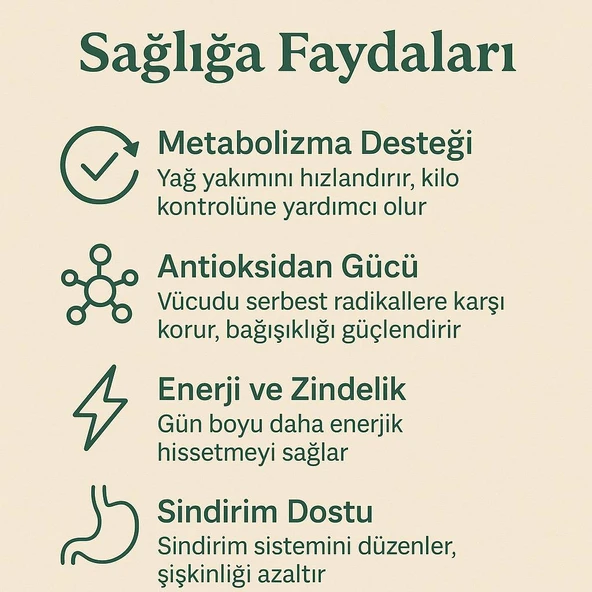 BlackSea Organics Yeşil Çay 100 gr  Güzellik ve Sağlık İçin Detox  Cilt Bakımı Çayı - 7