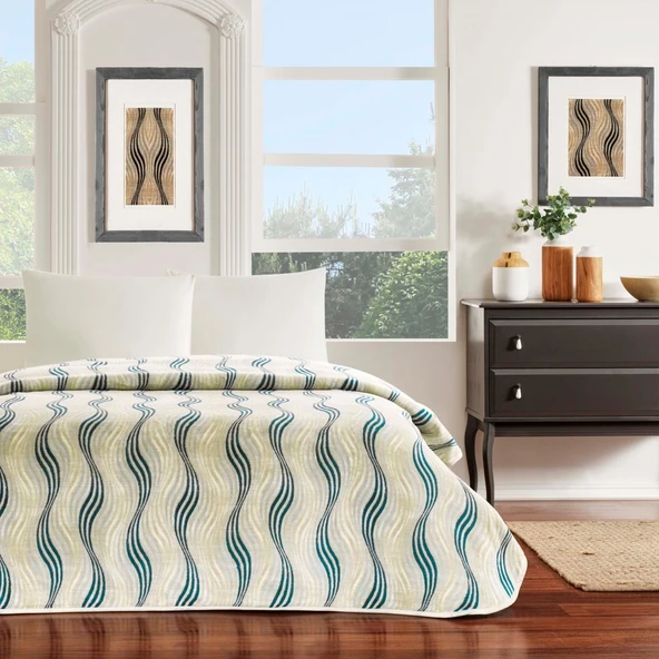 TAÇ ROSELİA TEK KİŞİLİK POLYESTER BATTANİYE BEJ