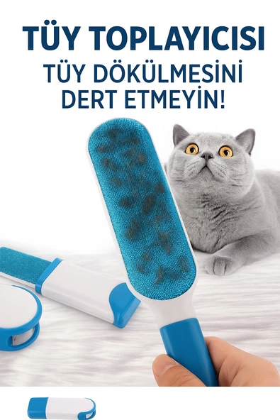 Sihirli 2’li Set Tüy ve Kıl Toplayıcı  Evcil Hayvan Sahiplerinin Kurtarıcısı - 4