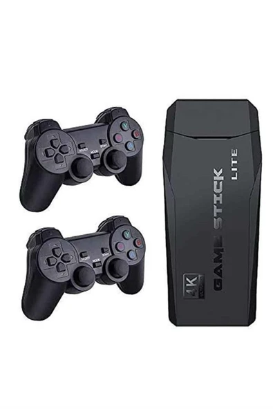 Game Stick El Atarisi 2.4g Kablosuz Çift Kol Oyunlar 4k Game Stick 3500 Oyunlu Atari Uyumlu - 3