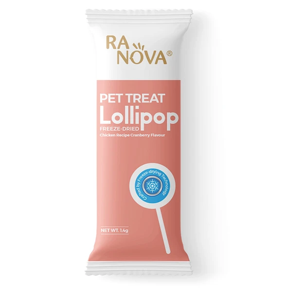 Ranova Tavuklu Kızılcıklı Lolipop Kedi Ödülü 1,4 Gr - 1