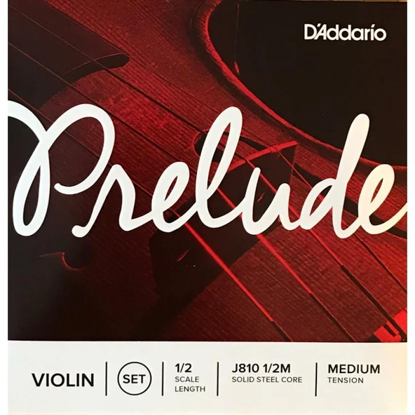 DADDARIO J81012 KEMAN TEL SETİ, PRELUDE, 1/2, MEDIUM ürün görseli
