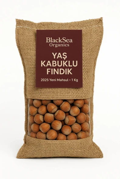 BlackSeaOrganics BlackSea Organics 2025 Yeni Mahsul Kabuklu Fındık 1 Kg