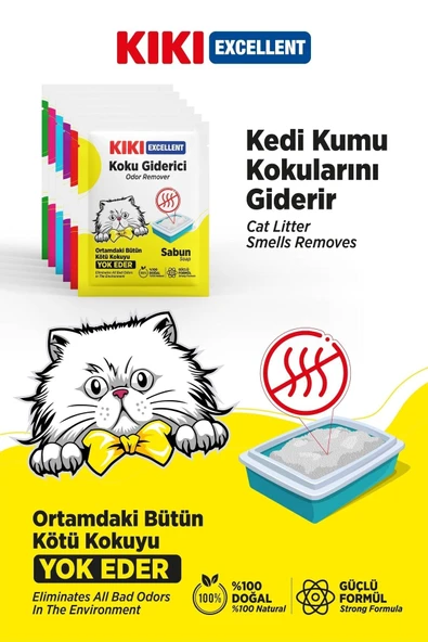 Kedi Koku Giderici 2'li 6 Model 25 Gr. 12 Adet Kc207m12 - Resim 3
