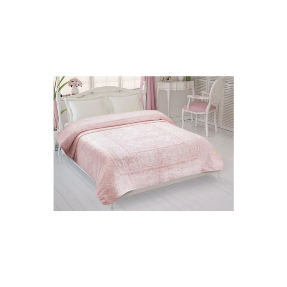 TAÇ FABİAN TEK KİŞİLİK POLYESTER BATTANİYE PUDRA