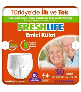 Freshlife Xlarge Emici külot 30’lu 4 Paket (120 Adet) - 1