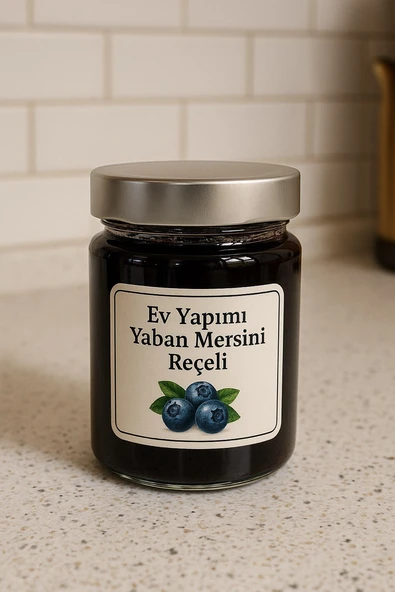 Ev Yapımı Yaban Mersini Reçeli 350g  Katkısız & Geleneksel Üretim - 1