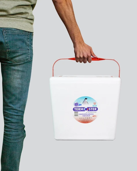 Kilitli Termoster Strafor Köpük Soğutucu 10 Lt - 7