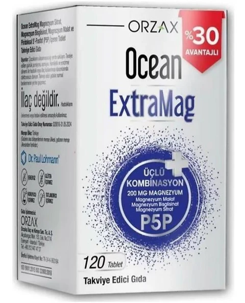 Orzax Ocean ExtraMag 120 Tablet ürün görseli