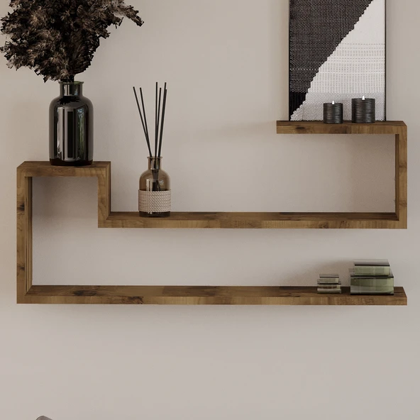 Ravi Dekoratif Duvar Rafı, Modern Kitaplık ve Raf Ünitesi