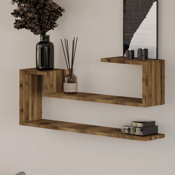 Ravi Dekoratif Duvar Rafı, Modern Kitaplık ve Raf Ünitesi - 3