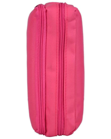 Tebag İki Gözlü Pembe Kalem Çantası - Resim 2