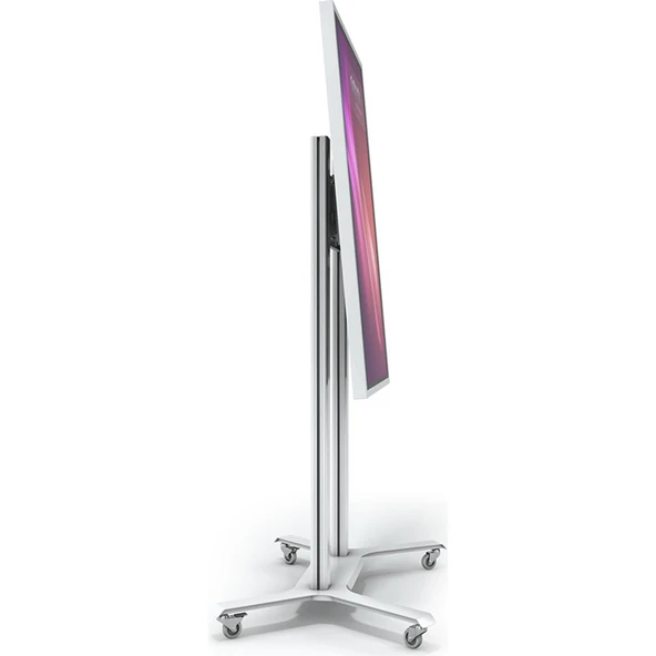 Cletech Tekerlekli Döner TV / Monitör Standı Sehpası 55"-75" Flip - 5