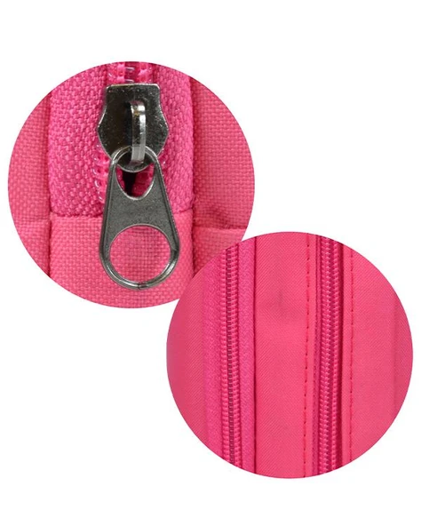 Tebag İki Gözlü Pembe Kalem Çantası - Resim 3