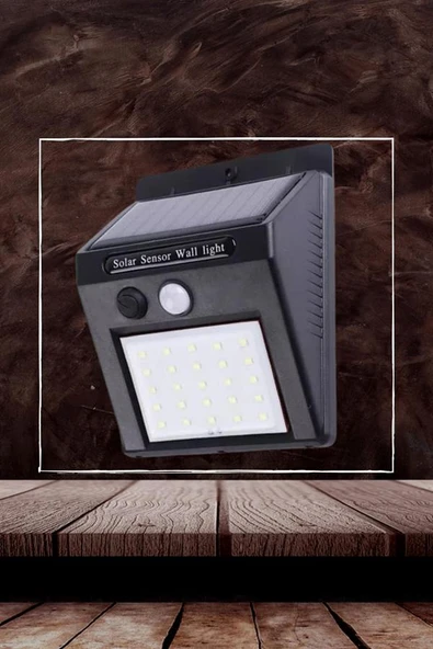 Bahçe Aydınlatma Sensörlü Güneş Enerjili Duvar Lambası 40 Led Işık - 4