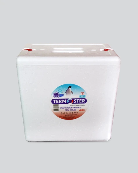 Kilitli Termoster Strafor Köpük Soğutucu 10 Lt - 4