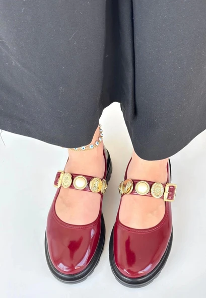 Okira Bordo Rugan Oxford Ayakkabı - 2