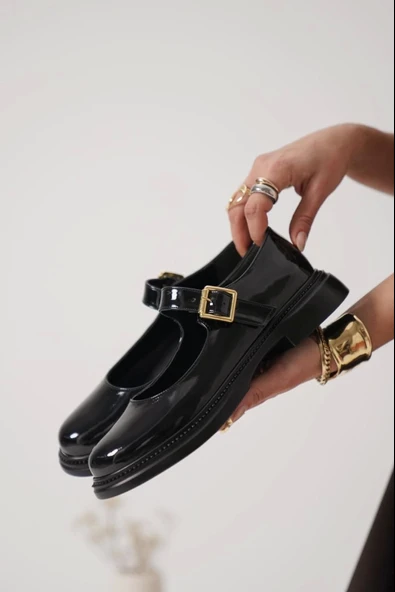 Yokox Siyah Rugan Oxford Ayakkabı - Resim 3