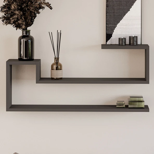 Ravi Dekoratif Duvar Rafı, Modern Kitaplık ve Raf Ünitesi