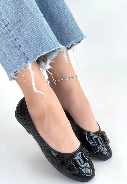 Lawy Siyah Rugan Babet Ayakkabı ürün görseli