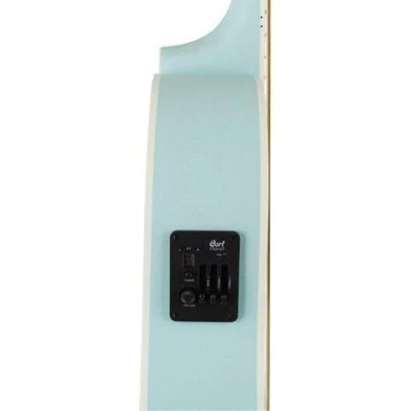 CORT JADE CLASSIC SKOP ELEKTRO AKUSTİK GİTAR, SKY BLUE OPEN PORE - Resim 3
