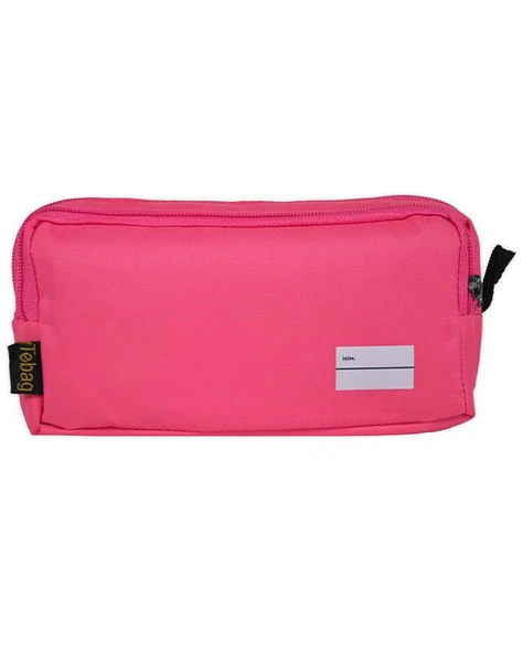 Tebag İki Gözlü Pembe Kalem Çantası ürün görseli