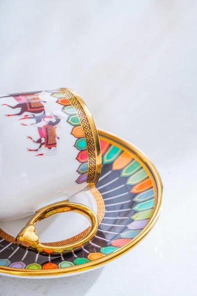 Acar Wilshire Siyah 6'lı Kahve Fincan Takımı SHP-07188 - 5