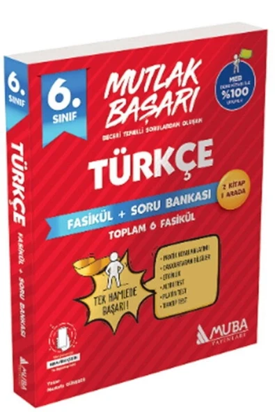 Muba 6.Sınıf Mutlak Başarı Türkçe Fasikül+Soru Bankası