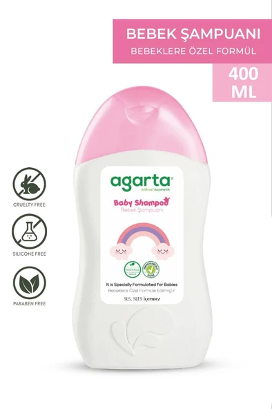 Doğal Bebek Kız Çocuklarına Özel Bakım Şampuanı 400 ml - 1