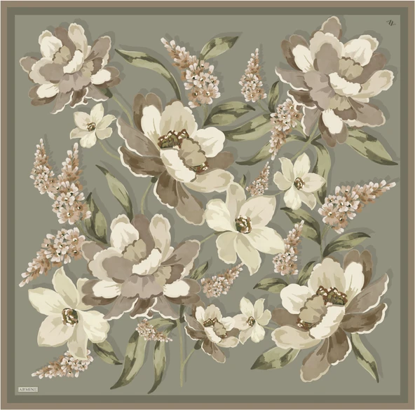 Armine E25Ka9414D02 81 Saf İpek Eşarp ürün görseli