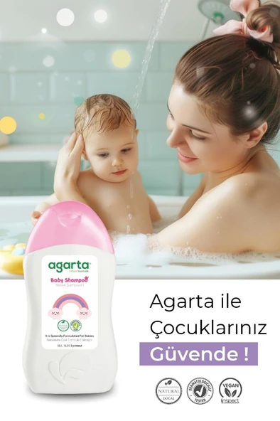 Doğal Bebek Kız Çocuklarına Özel Bakım Şampuanı 400 ml - 5
