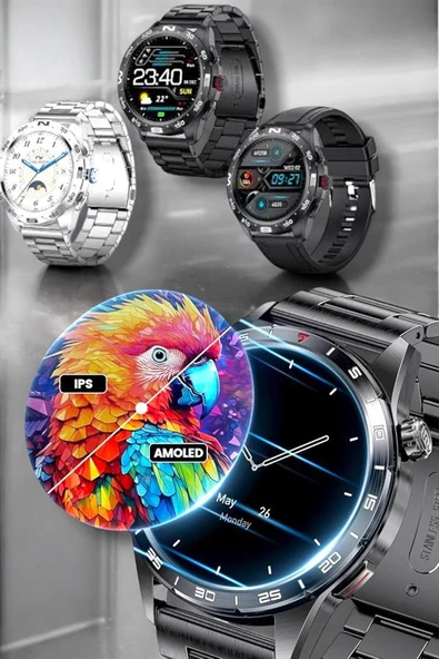 Akıllı Saat Uyku Ve Sağlık Takibi Bildirim Görme Arama Cevaplama - Resim 4