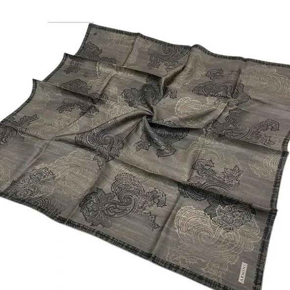 Armine E25Ka9428D02 36 Saf İpek Eşarp - Resim 2