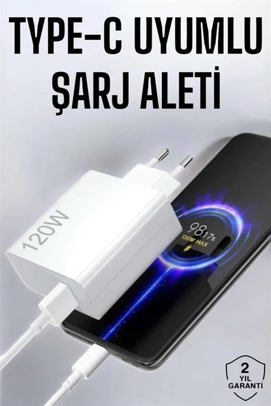 Type-C 120W Şarj Aleti Hızlı Şarj Turbo - Resim 2