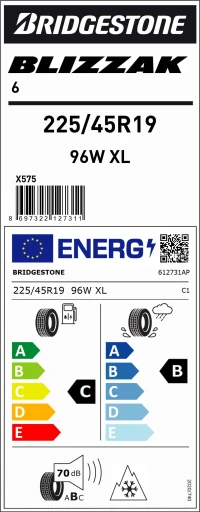Brıdgestone 225/45R19 96W Xl M+S Sfm Blızzak 6 Oto Kış Lastiği (Üretim Yılı:2024) - Resim 4