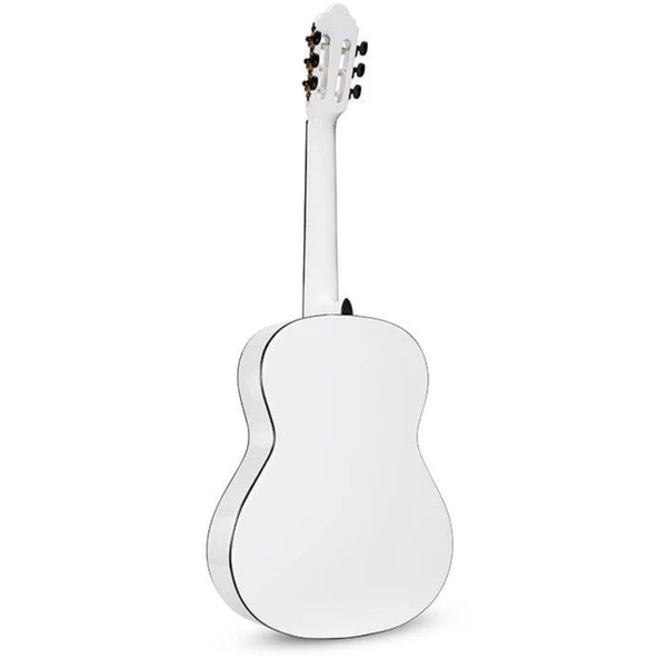 VALENCIA VC103TWT KLASİK GİTAR, 3/4, BEYAZ, SAP ÇELİKLİ - Resim 4