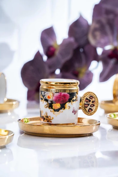 Acar Caviar Siyah 6'lı Kahve Fincan Takımı SHP-07190 - 2