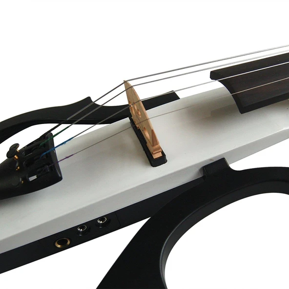 ELEKTRO KEMAN 4/4 KUTULU BEYAZ - Resim 5