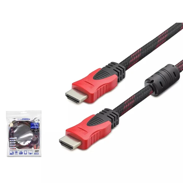 Hadron Hdx2012 Hdmi Kablo Örgülü 1.5M Siyah ürün görseli