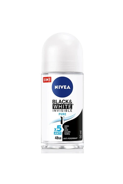 Nivea Invisible Pure Black White Kadın Deodorant Roll-On 50 ml