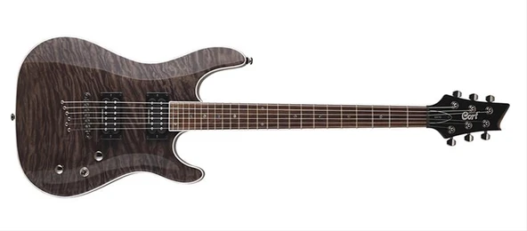 CORT KX1QETCGW ELEKTRO GİTAR, TRANS CHARCOAL GREY, (H-H) ürün görseli