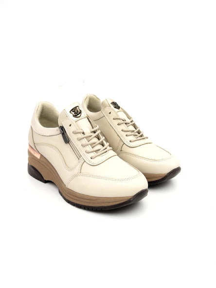 Venüs 2313081K Kadın Hakiki Deri Fermuarlı Feta Topuk Atom Günlük Ayakkabı - 4