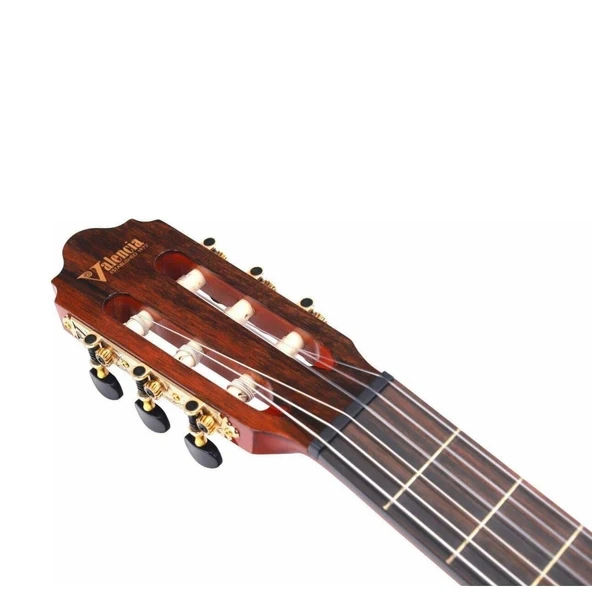 VALENCIA VC774TCE KLASİK GİTAR, 4/4, NATUREL MAT - Resim 10