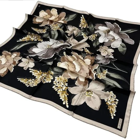 Armine E25Ka9414D01 5 Saf İpek Eşarp - 2