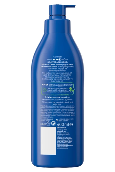 Nivea Yoğun Besleyici Vücut Sütü 400 ml - Resim 2